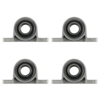 4x Ball Bearing Pillow Block Zinc Alloy Metal Suitable For 8/10/12/20mm Inner Diameter