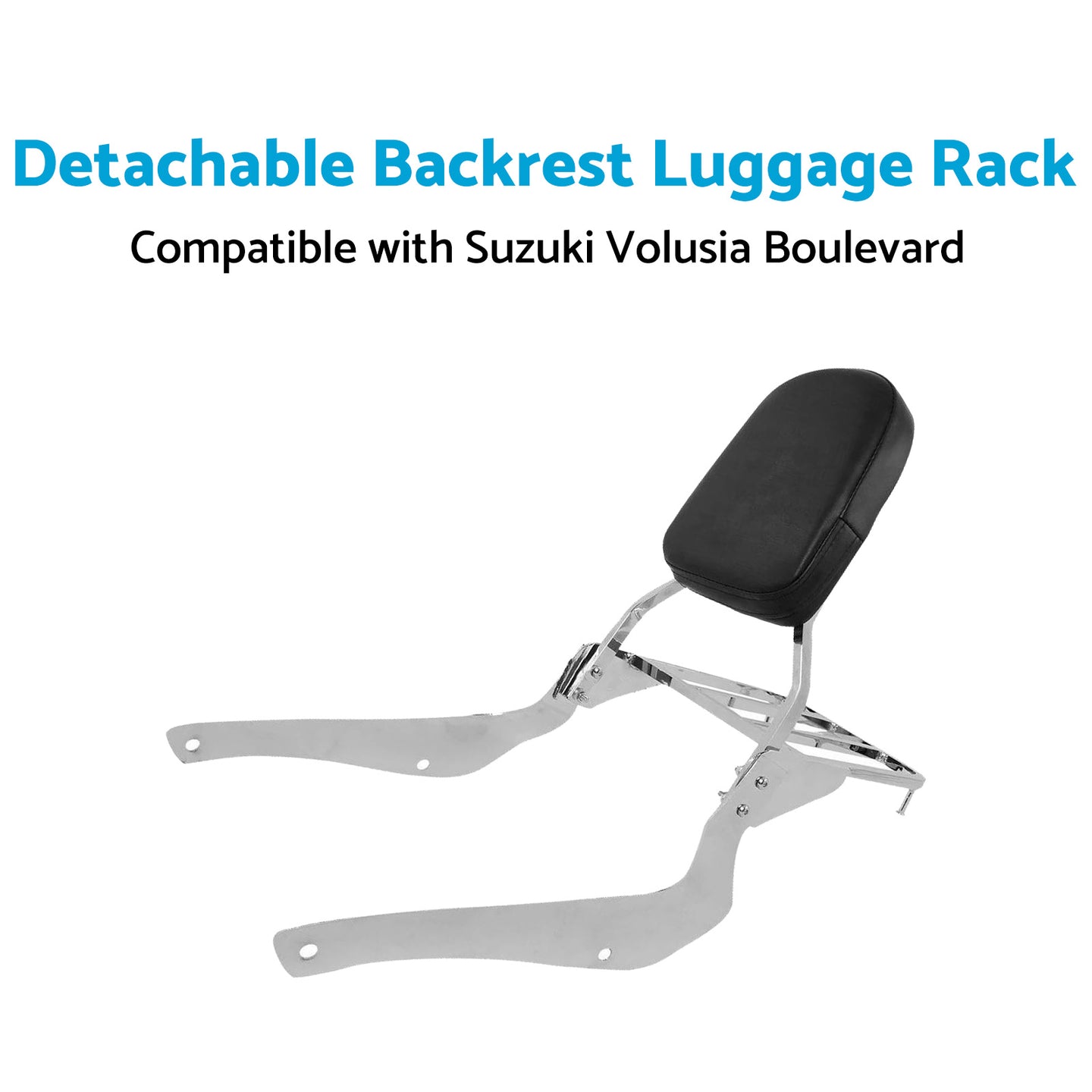 {{ Backrest Sissy Bar W  Luggage Rack Suitable For Suzuki Boulevard C50 2005-2011 }} - Buy Car Parts Online at {{ Kaka Auto Parts }}.