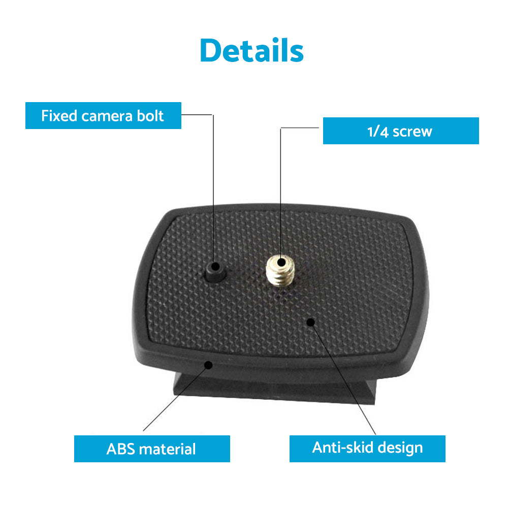 {{ 2PCS Tripod Quick Release Plate Screw Adapter Mount Head Suitable For DSLR SLR }} - Buy Car Parts Online at {{ Kaka Auto Parts }}.