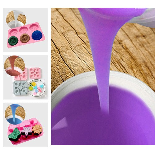 {{ SH25 Liquid Silicone Rubber Mould Making Kit 100:3 Part Mix Suitable For Casting 1Kg 5Kg 10Kg Purple }} - Buy Car Parts Online at {{ Kaka Auto Parts }}.