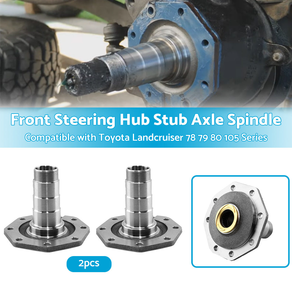 {{ Front Steering Hub Stub Axle Spindle Suitable ForToyota Landcruiser 78 79 80 105 }} - Buy Car Parts Online at {{ Kaka Auto Parts }}.