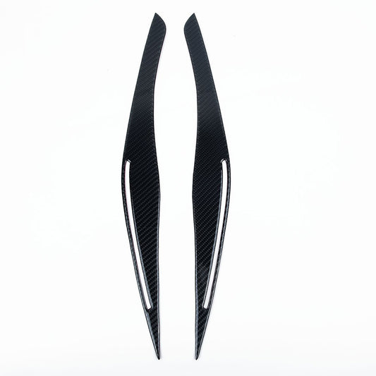 Carbon Fiber Headlight Eyebrow/Eyelids Cover Trim Suitable For BMW E90/E91 328i & 335i