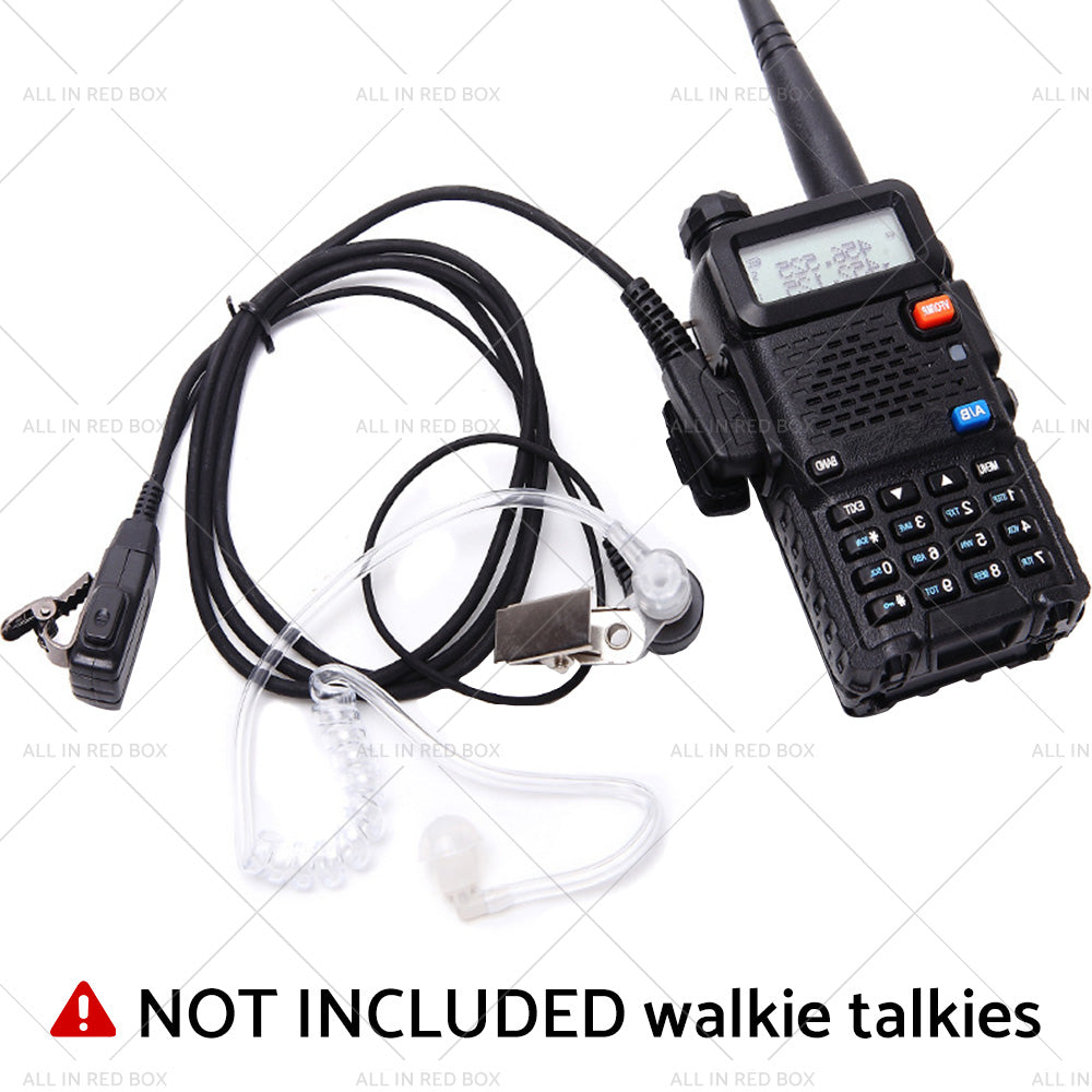 {{ 2PCS Covert Acoustic Tube Earpiece Headset Mic Suitable for Baofeng Kenwood }} - Buy Car Parts Online at {{ Kaka Auto Parts }}.