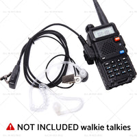 {{ 2PCS Covert Acoustic Tube Earpiece Headset Mic Suitable for Baofeng Kenwood }} - Buy Car Parts Online at {{ Kaka Auto Parts }}.