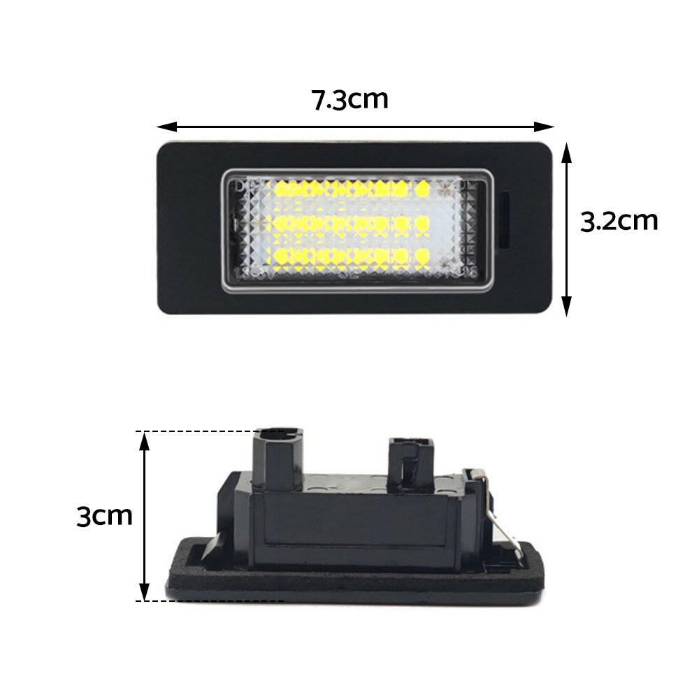 2x LED License Number Plate Light Lamps Suitable For BMW E90 E92 E93 E39 M5 E70