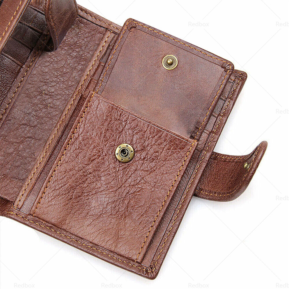 {{ RFID Blocking Leather Wallet Slim Mens Purse Trifold Credit Card Holder }} - Buy Car Parts Online at {{ Kaka Auto Parts }}.