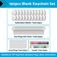 {{ Bulk Keychains Ornament Set 150PCS Sublimation Blank Keychain for Crafts Jewelry }} - Buy Car Parts Online at {{ Kaka Auto Parts }}.