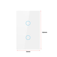 1Piece 1/2/3 Gang Touch Wall Light Switch LED 1 Way Touch Glass Switch