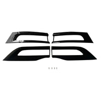 4x Gloss Tail Light Cover Trim Bezel Suitable For Jeep Grand Cherokee 2014-2020