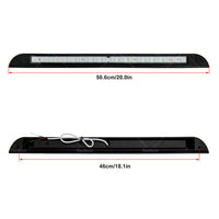 256mm 12V 9 LED Awning Light Touch Switch Strip Bar Caravan Camper Boat Marine
