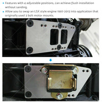 {{ GM LS Engine Conversion Swap Bracket Motor Mount Adapter Plates for Chevy SBC }} - Buy Car Parts Online at {{ Kaka Auto Parts }}.