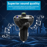 {{ Bluetooth-5. 0 Radio Car Kit Wireless FM Transmitter Dual USB Charger MP3 Player }} - Buy Car Parts Online at {{ Kaka Auto Parts }}.