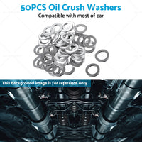 {{ 50PCS Car Engine Oil Crush Washers Drain Plug Gaskets ID 14mm , OD 22mm Aluminum }} - Buy Car Parts Online at {{ Kaka Auto Parts }}.