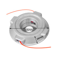 Universal 25mm Alloy Trimmer Head Suitable For Stihl & Husqvarna Whipper Snipper Trimmers