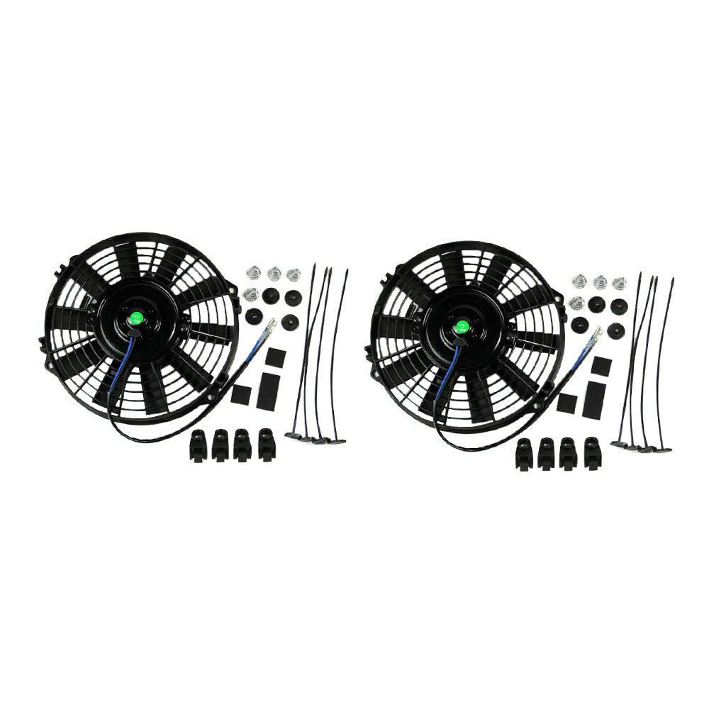 2x 9inch 12V 80W Electric Radiator Fan With Mounting Kit Suitable For Holden Commodore
