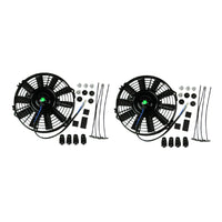 2x 9inch 12V 80W Electric Radiator Fan With Mounting Kit Suitable For Holden Commodore