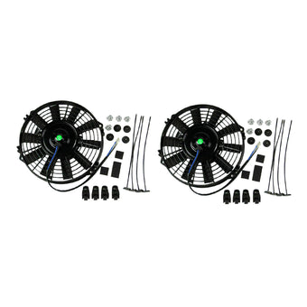 compare product 2x 9inch 12V 80W Electric Radiator Fan With Mounting Kit Suitable For Holden Commodore