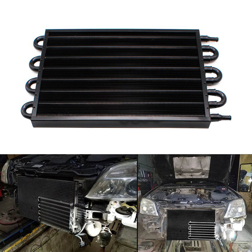 8 Row Remote Transmission Oil Cooler Radiator Converter Kit Suitable For Manual To Automatic Transmission Vehicles