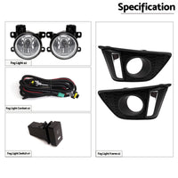 Full Set Fog Light Spot Driving Lamp Kit Suitable For Honda Jazz GF 2014-2017