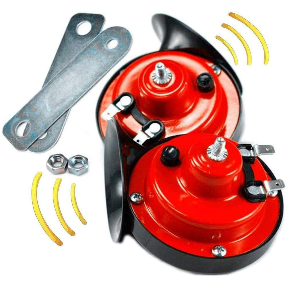 {{ 1 Pair 12V 300DB Super Train Horn For Trucks SUV Car Boat Motorcycles Speaker }} - Buy Car Parts Online at {{ Kaka Auto Parts }}.
