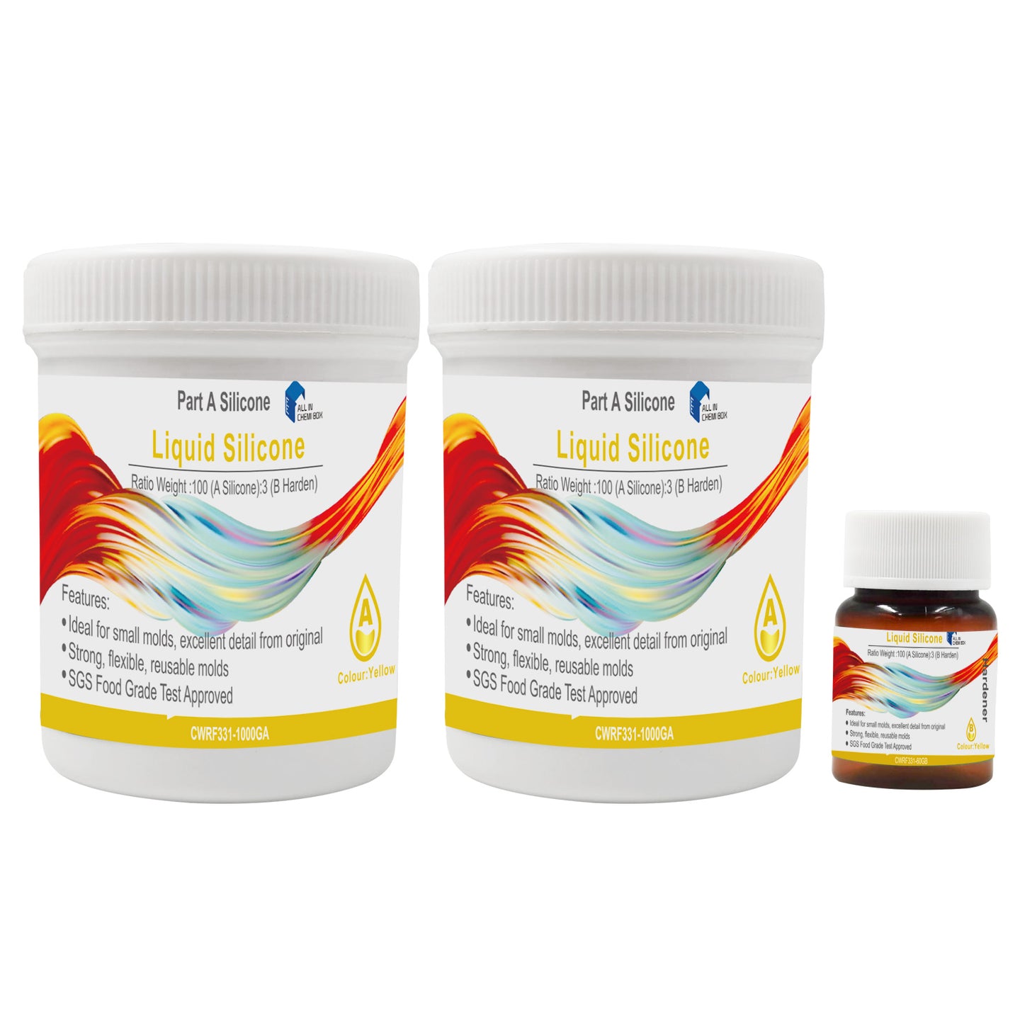 {{ SH25 Liquid Silicone Rubber Mould Making Kit 100 3 Mix - 1Kg 2Kg 5Kg 10Kg Yellow }} - Buy Car Parts Online at {{ Kaka Auto Parts }}.