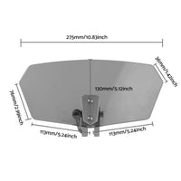 Motorcycle Windshield Clip-On Extension Spoiler Wind Deflector Suitable For Windscreen Smoke
