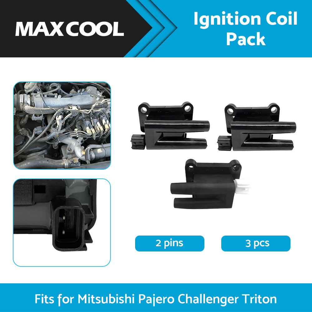 {{ 3x Ignition Coil Pack for Mitsubishi Pajero NL NM NP Challenger Triton MK ML }} - Buy Car Parts Online at {{ Kaka Auto Parts }}.