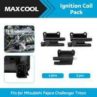 {{ 3x Ignition Coil Pack for Mitsubishi Pajero NL NM NP Challenger Triton MK ML }} - Buy Car Parts Online at {{ Kaka Auto Parts }}.