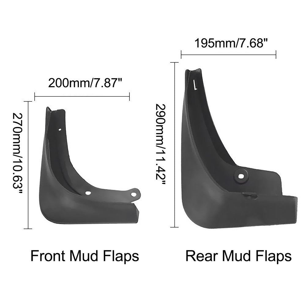 {{ 4X Front Rear Car Mud Flaps Splash Mudguards Fit for Tesla Model 3 2016-2021 }} - Buy Car Parts Online at {{ Kaka Auto Parts }}.