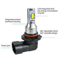 2X HB3 9005 60W 12V Xenon White 6000K Light Car Headlight Lamp Globes Bulbs LED