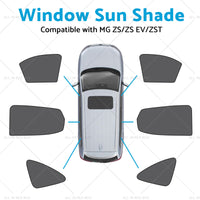 {{ Window Magnetic Mesh Sun Blind Shade Suitable for MG ZS ZST ZS EV 2018-23 }} - Buy Car Parts Online at {{ Kaka Auto Parts }}.