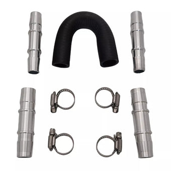 compare product Car Engine Heater Core Bypass Kit 5 or 8in 3 or 4in Hose Fitting Aluminum For Most