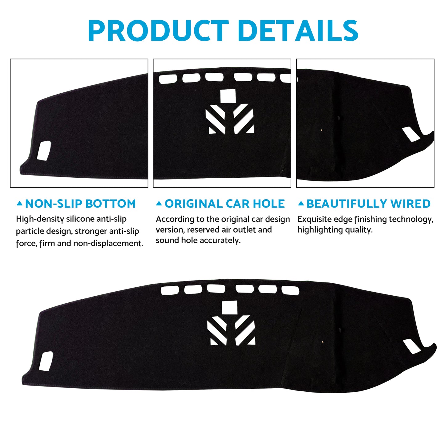 Non-Slip Dash Mat Dashboard Cover Suitable for Land Rover Discovery Sport 2015-2021