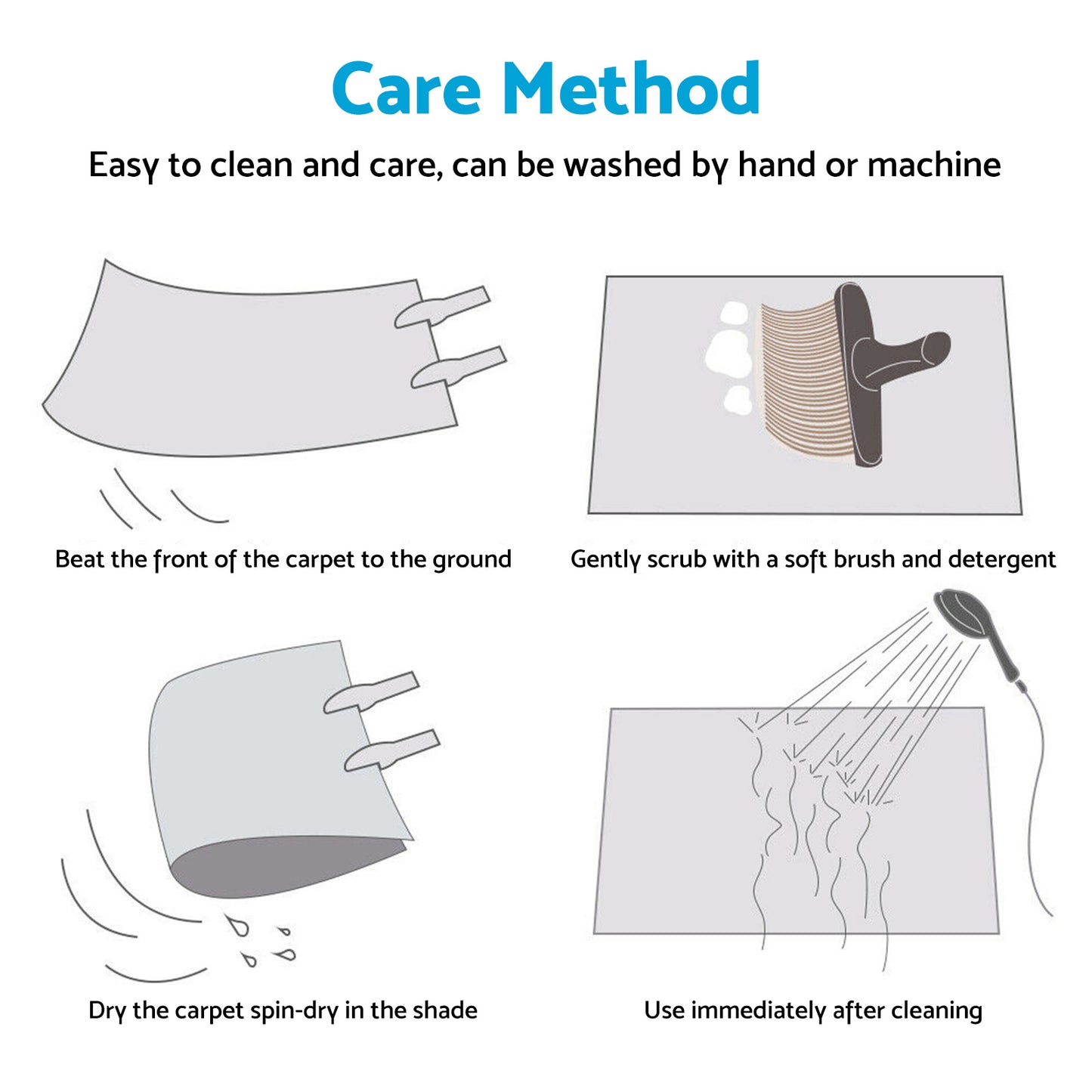 {{ 200x250cm Polyester Carpet Floor Rug Light Camel Soft Mat Non-Slip 200x250cm }} - Buy Car Parts Online at {{ Kaka Auto Parts }}.