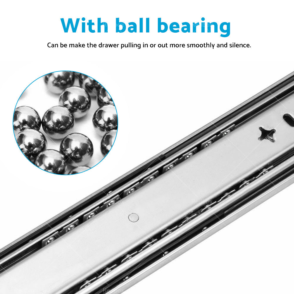 {{ PAIR 90KG Loading Capacity Locking Drawer Slide Runner Trailer 800mm or 1600mm }} - Buy Car Parts Online at {{ Kaka Auto Parts }}.