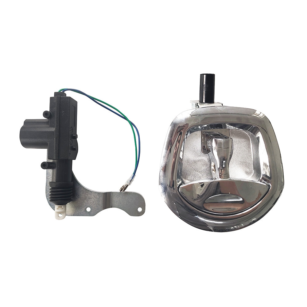 Chrome Power Operated Whale Tail T Handle 12V Folding Lock Suitable For Trailer Canopy