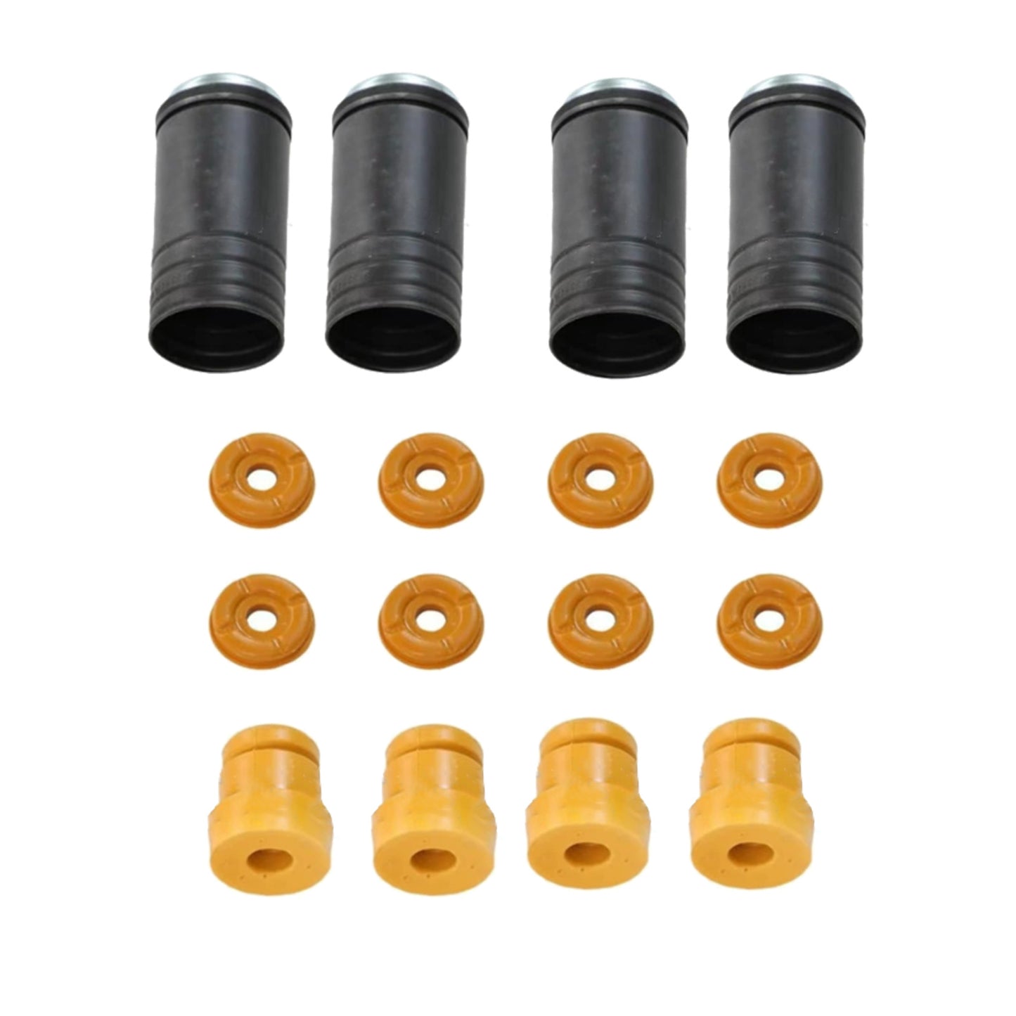 16x Front & Rear Bushing & Bump Stop & Dust Cover Suitable For X5 E70 X6 E71