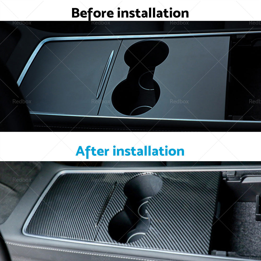 {{ Carbon Fiber Style Center Control Panel Wrap Suitable for Tesla Model Y Model 3 }} - Buy Car Parts Online at {{ Kaka Auto Parts }}.