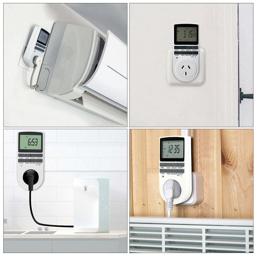 {{ 2Pcs 240V LCD Digital Timer Switch Automation Socket Electric Programmable Power }} - Buy Car Parts Online at {{ Kaka Auto Parts }}.