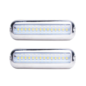 compare product 42LED Boat Underwater Light Pair Stainless Steel Suitable For Marine Boat Pontoon Transom
