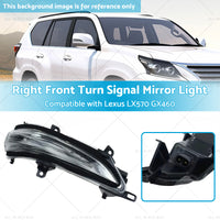 {{ Right Front Turn Signal Mirror Light Suitable for Lexus 13-20 GX460 LX570 }} - Buy Car Parts Online at {{ Kaka Auto Parts }}.