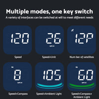 Digital Speedometer Universal GPS HUD Head-Up Display Suitable For Car With MPH & Overspeed Alarm
