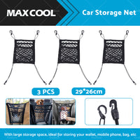 {{ 3PCS Car Truck Seat Mesh Tidy Storage Net Bag Organizer Holder Multi-Pocket }} - Buy Car Parts Online at {{ Kaka Auto Parts }}.