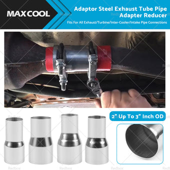 compare product 2  Up To 3  Inch OD Adaptor Steel Exhaust Tube Pipe Adapter Reducer - 2. 25  2. 5  3