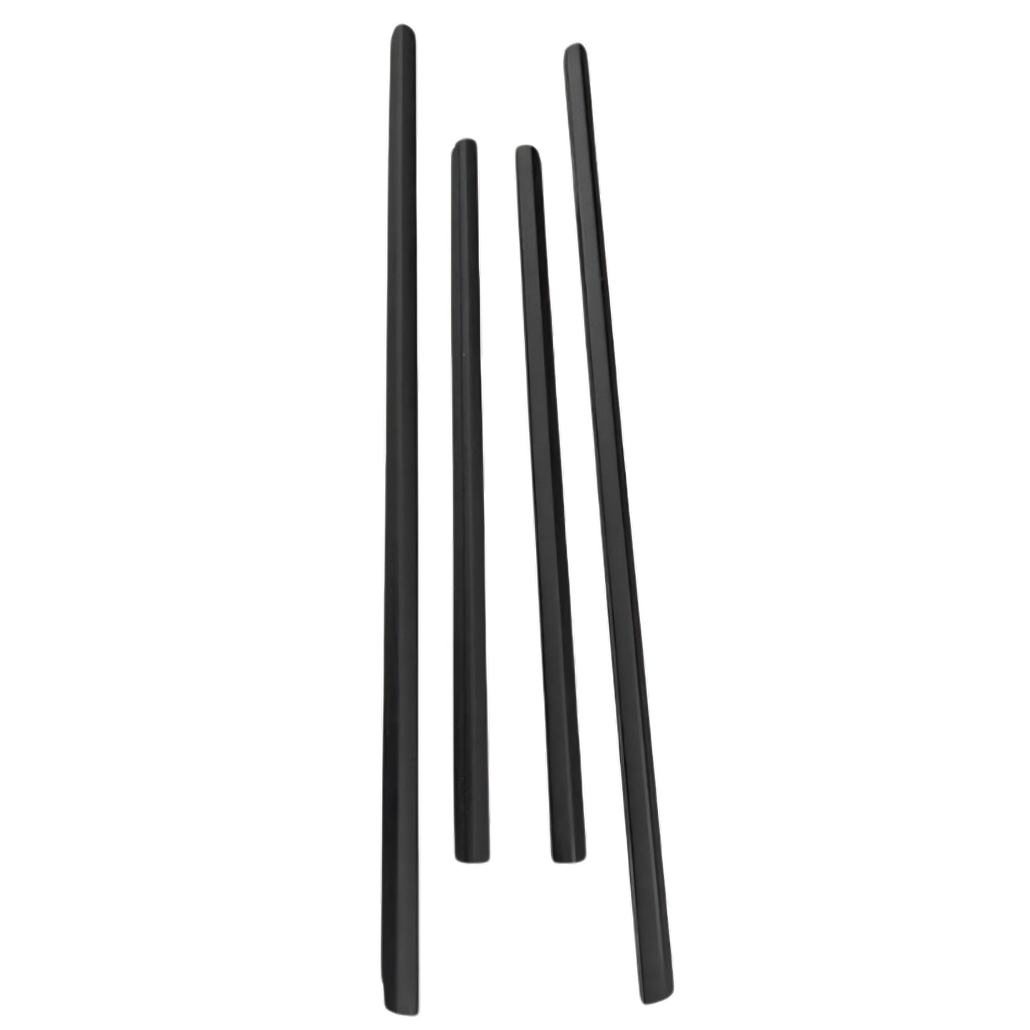 4Pcs Door Seal Weatherstrip Kit Black Rubber Suitable For Honda Jazz 2008-2013