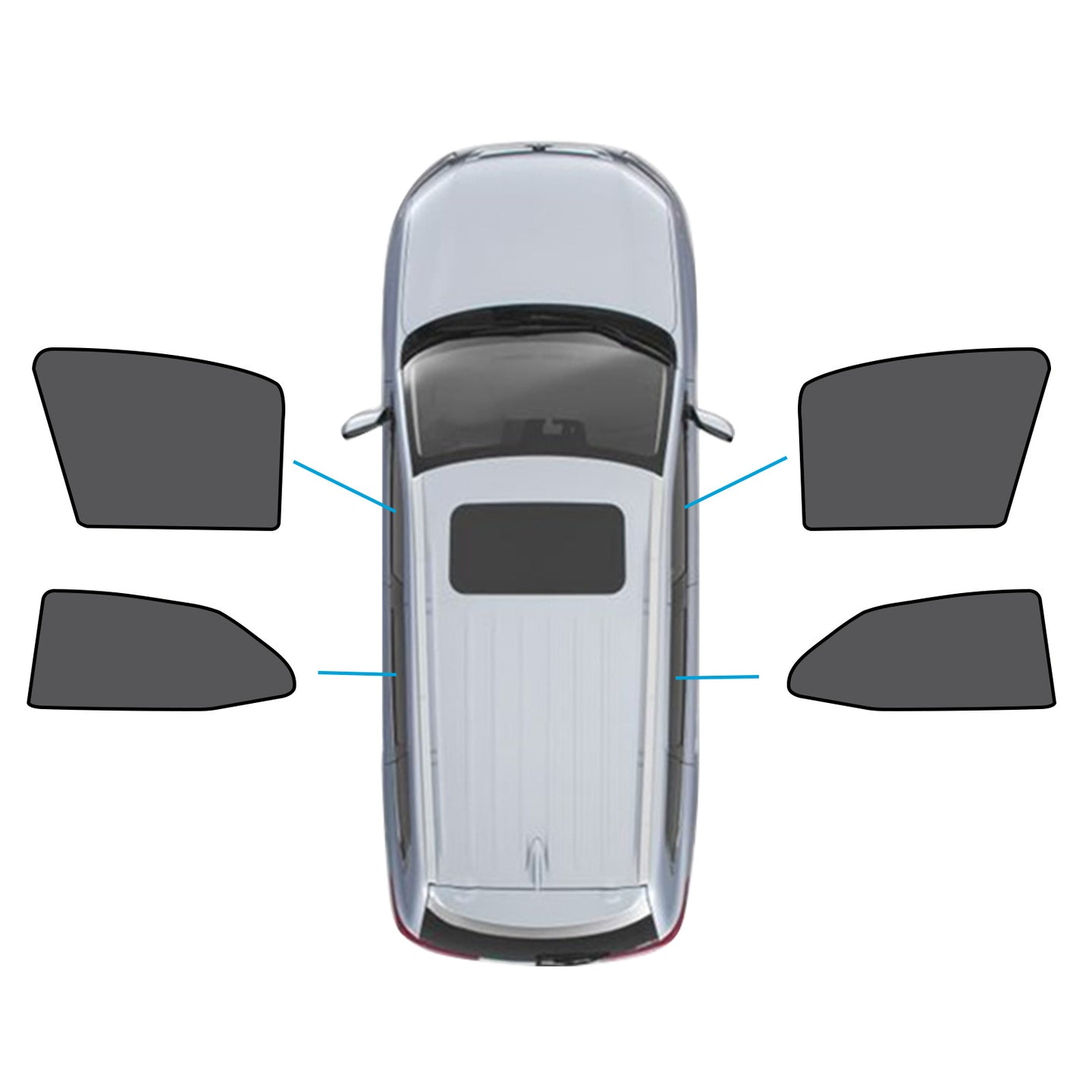 {{ Car Window Magnetic Mesh Sun Blind Shades Suitable for Toyota Camry 2017-2025 }} - Buy Car Parts Online at {{ Kaka Auto Parts }}.