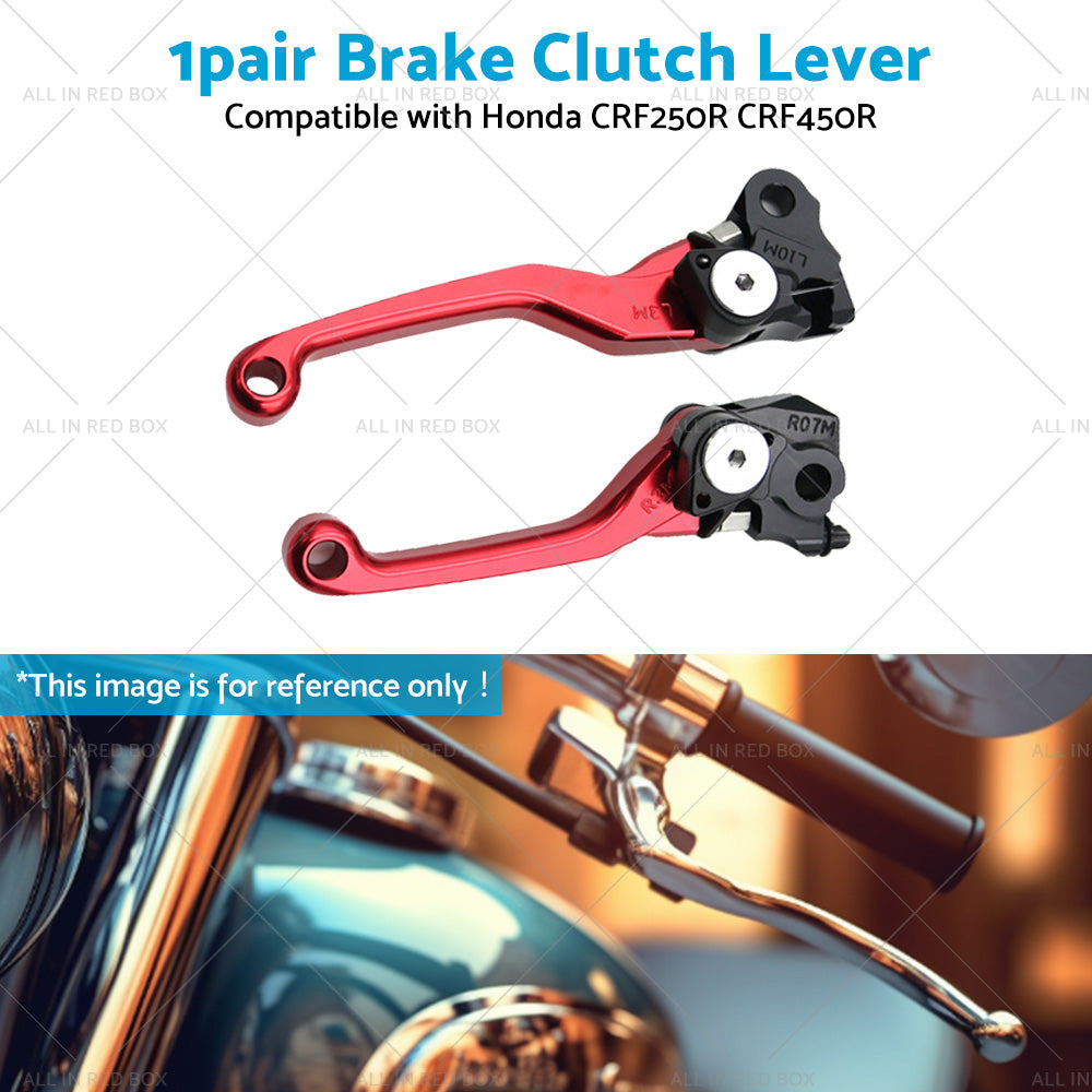 {{ Pair Pivot Brake Clutch Lever Red Suitable For Honda CRF250R CRF450R 2007-2012 }} - Buy Car Parts Online at {{ Kaka Auto Parts }}.