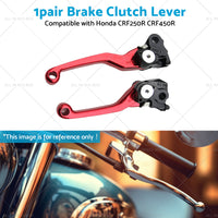 {{ Pair Pivot Brake Clutch Lever Red Suitable For Honda CRF250R CRF450R 2007-2012 }} - Buy Car Parts Online at {{ Kaka Auto Parts }}.
