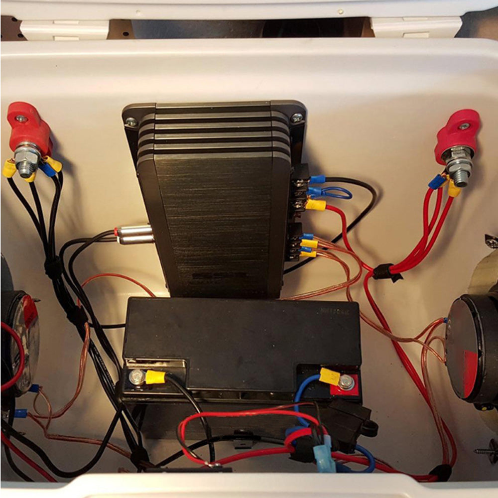 1x Bus Bar M8-M8 2 Post 12V-24V Terminal Block Positive Distribution 150A Red