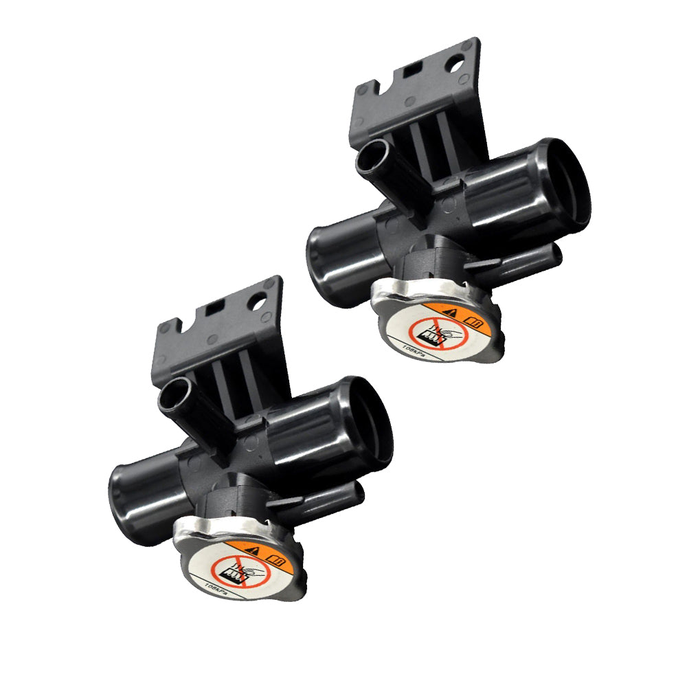 2x Radiator Coolant Filler Neck With Cap Suitable For Mitsubishi Lancer / Outlander Sport